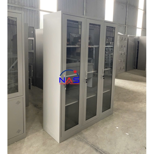 Tủ sắt đựng hồ sơ 3 cánh kinh 3 khoang